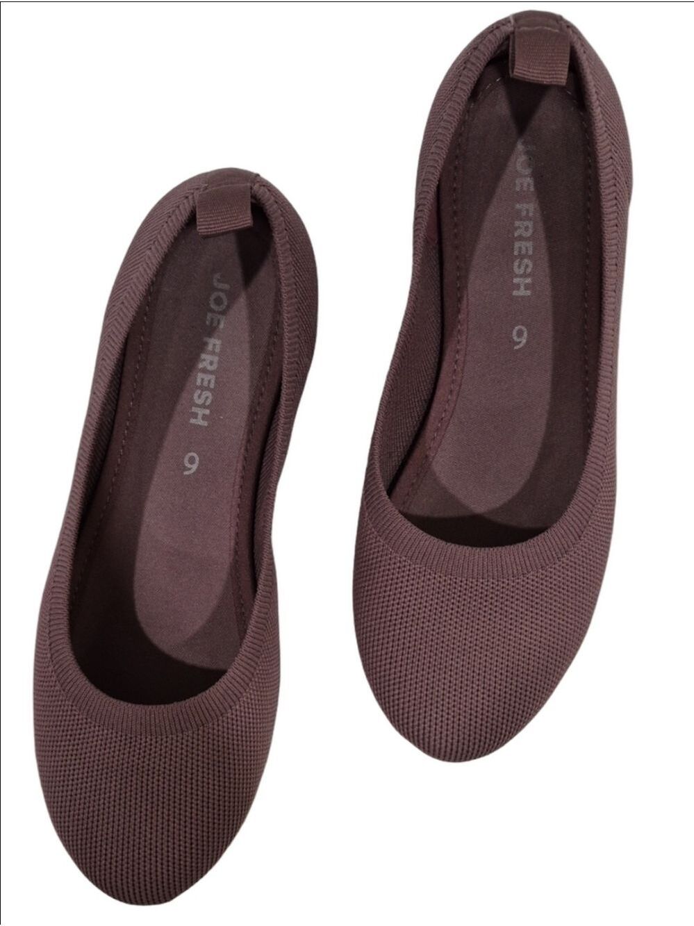 Joe Fresh Knit Ballet Flats in Mauve